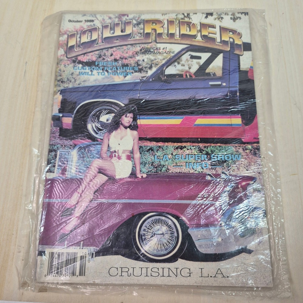 Vintage LowRider Magazine October 1988 Cruising LA Super Show Orlie's Hydraulics